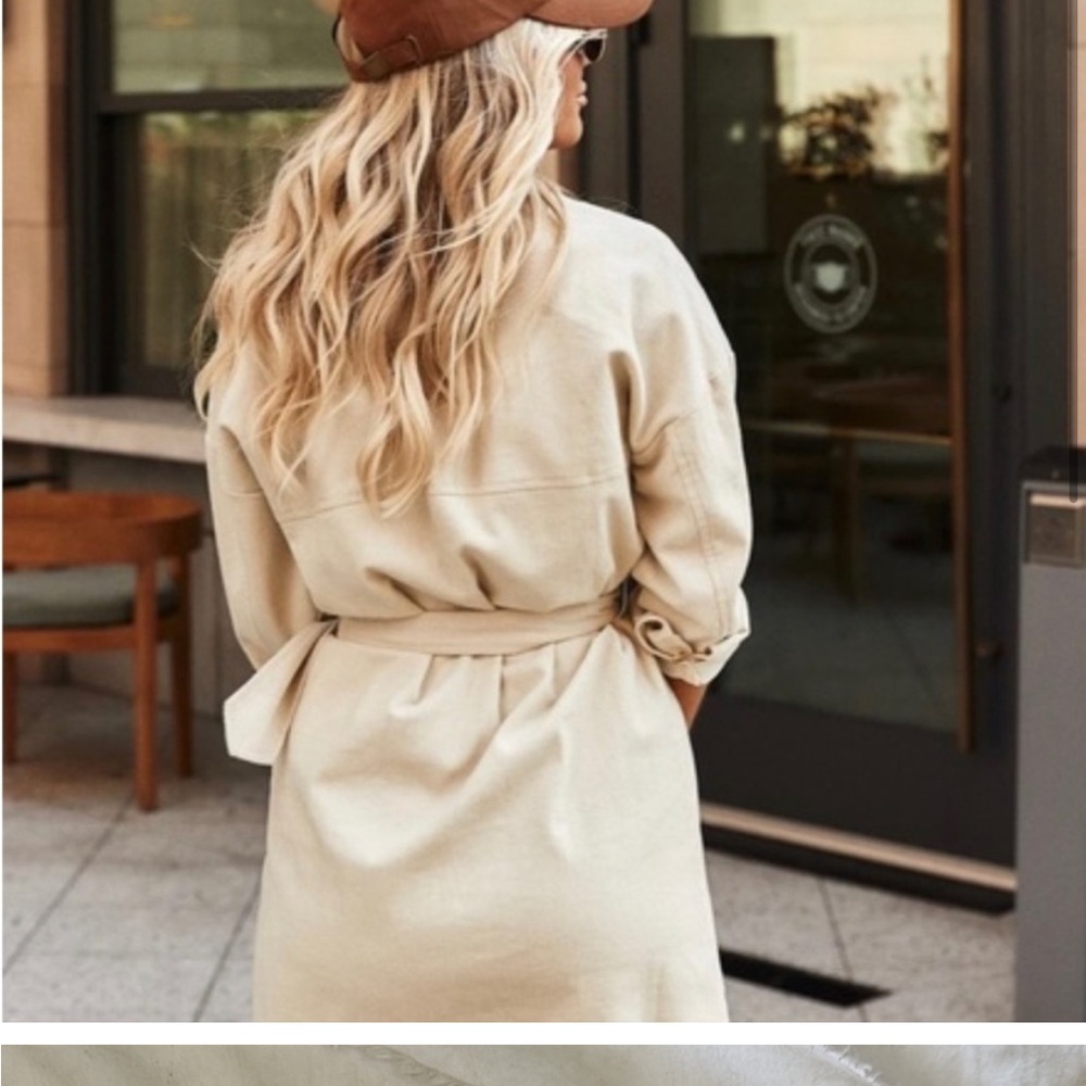 12th Tribe x Salty Blonde Collab Corduroy Jacket-Dress - Picture 2 of 6